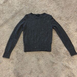 J. Crew Rhinestone Crewneck Sweater
